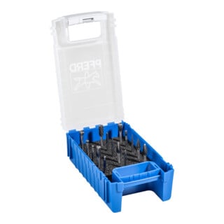 PFERD TOOLS Hartmetall Kleinfrässtift Set 1503 Zahnung 3 PLUS 15-tlg.  Ø 6/4/3mm Schaft-Ø 3mm universal mittel kreuzverzahnt