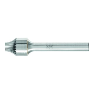 PFERD TOOLS Hartmetall Verrundungsfrässtift V Ø 12x15 mm Schaft-Ø 6 mm Z3 universal mittel