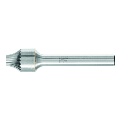 PFERD TOOLS Hartmetall Verrundungsfrässtift V Ø 12x15 mm Schaft-Ø 6 mm Z3 universal mittel