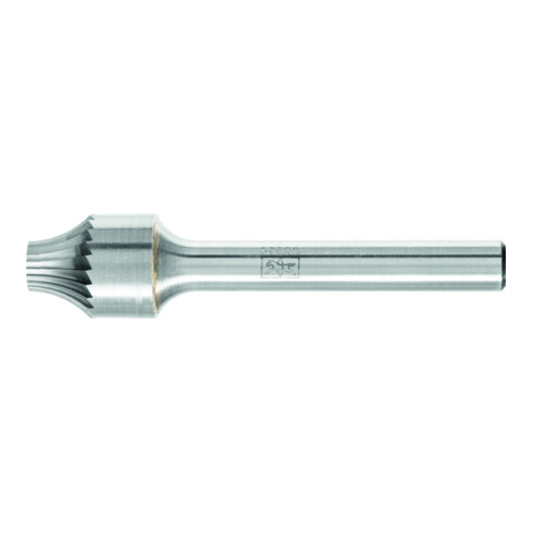 PFERD TOOLS Hartmetall Verrundungsfrässtift V Ø 12x15 mm Schaft-Ø 6 mm Z3 universal mittel