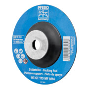 PFERD TOOLS Hitzebeständiger Stützteller mit Spannmutter Ø 115 HT-GT M14 für Winkelschleifer 115