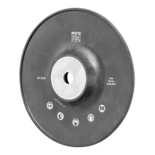 PFERD TOOLS Hochleistungs-Stützteller mit Spannmutter Ø 180 H-GT180 M14 für Winkelschleifer 180