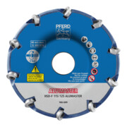 PFERD TOOLS Hochleistungsfrässcheibe ALUMASTER F Ø 115 mm für Winkelschleifer Alu Bearbeitung