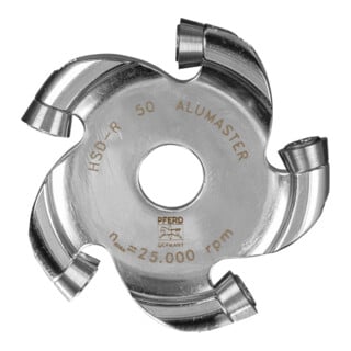 PFERD TOOLS Hochleistungsfrässcheibe ALUMASTER Ø 49 mm für Winkel-/Geradschleifer Alu Bearbeitung