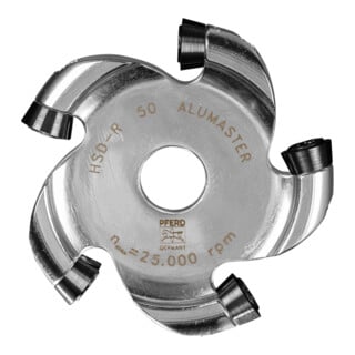 PFERD TOOLS Hochleistungsfrässcheibe ALUMASTER Ø 49 mm für Winkel-/Geradschleifer Alu Bearbeitung HICOAT