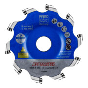 PFERD TOOLS Hochleistungsfrässcheibe ALUMASTER R Ø 115 mm für Winkelschleifer Alu Bearbeitung HICOAT