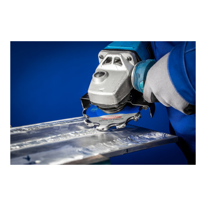 PFERD TOOLS Hochleistungsfrässcheibe ALUMASTER R Ø 115 mm für Winkelschleifer Alu Bearbeitung HICOAT