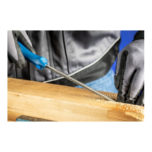 PFERD TOOLS Holzraspel mit Heft Halbrund-Spitz 200mm Hieb 1 für grobe Zerspanung, Schruppen