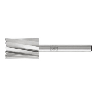 PFERD TOOLS HSS Frässtift ALU Zylinderform mit Stirnverzahnung A-ST Ø 16x25 mm Schaft-Ø 6 mm Alu/NE