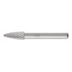 PFERD TOOLS HSS Frässtift Baumform H Ø 08x20mm Schaft-Ø 6 mm Z 3 universal mittel fein Spanbrecher-1