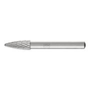 PFERD TOOLS HSS Frässtift Baumform H Ø 08x20mm Schaft-Ø 6 mm Z 3 universal mittel fein Spanbrecher