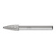 PFERD TOOLS HSS Frässtift Baumform H Ø 08x20mm Schaft-Ø 6 mm Z 3 universal mittel fein Spanbrecher-1