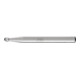 PFERD TOOLS HSS Frässtift Kugelform F Ø 04x03 mm Schaft-Ø 6 mm Z 3 universal mittel fein Spanbrecher-1