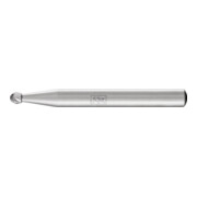 PFERD TOOLS HSS Frässtift Kugelform F Ø 04x03 mm Schaft-Ø 6 mm Z 3 universal mittel fein Spanbrecher