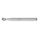 PFERD TOOLS HSS Frässtift Kugelform F Ø 06x05 mm Schaft-Ø 6 mm Z 3 universal mittel fein Spanbrecher-1