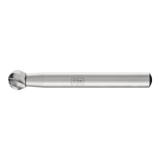 PFERD TOOLS HSS Frässtift Kugelform F Ø 08x07 mm Schaft-Ø 6 mm Z 1 universal grob