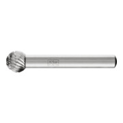 PFERD TOOLS HSS Frässtift Kugelform F Ø 10x09 mm Schaft-Ø 6 mm Z 3 universal mittel fein Spanbrecher