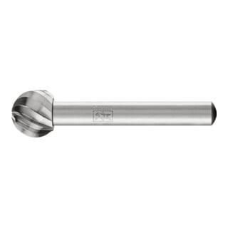 PFERD TOOLS HSS Frässtift Kugelform F Ø 12x10mm Schaft-Ø 6 mm Z 1 universal grob