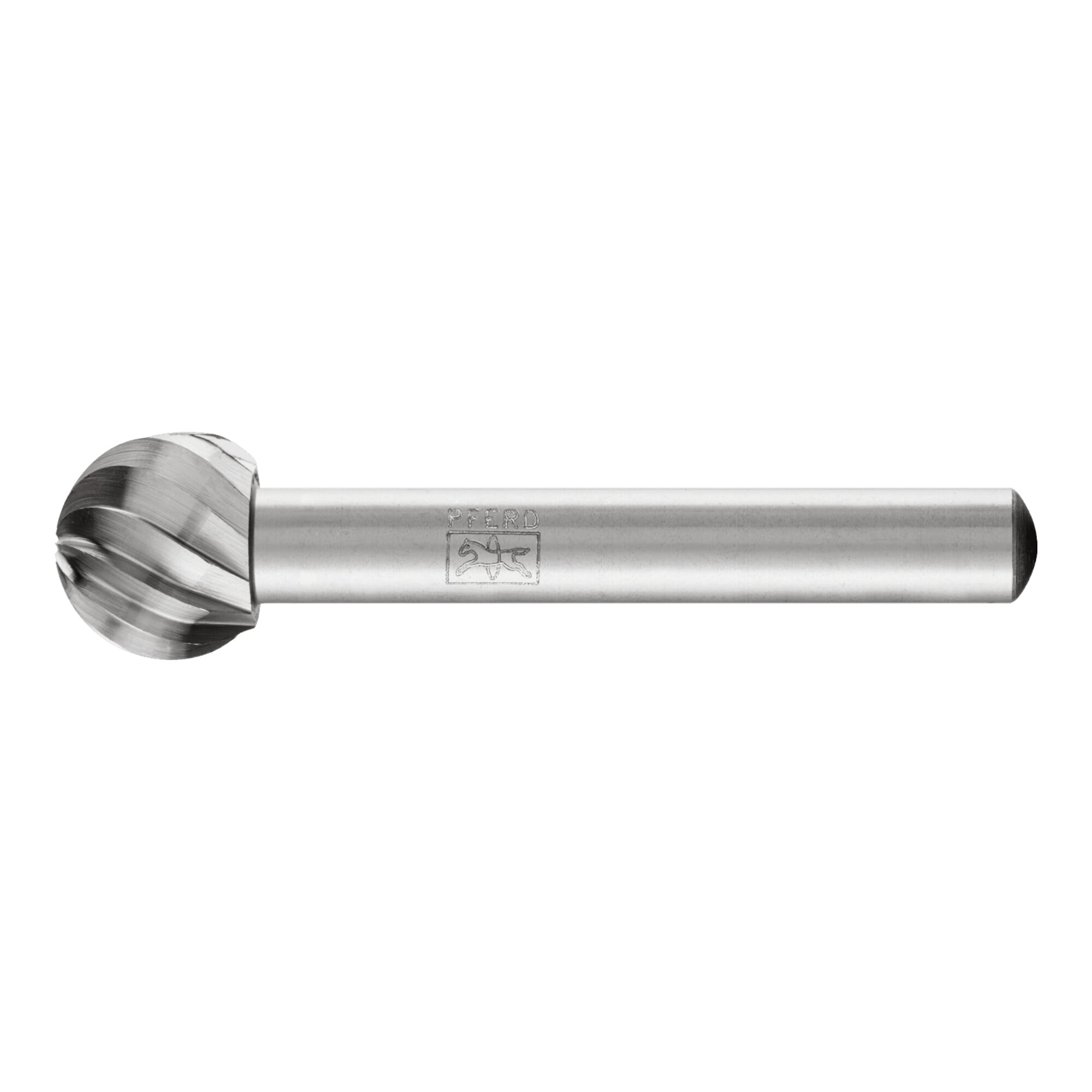 PFERD TOOLS HSS Frässtift Kugelform F Ø 12x10mm Schaft-Ø 6 mm Z 1 universal grob
