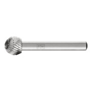 PFERD TOOLS HSS Frässtift Kugelform F Ø 12x10mm Schaft-Ø 6 mm Z 3 universal mittel fein Spanbrecher