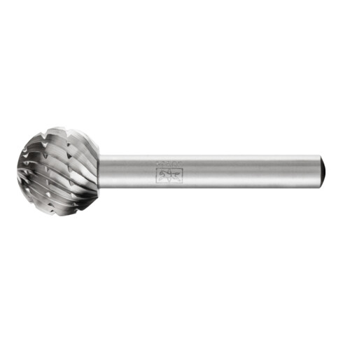 PFERD TOOLS HSS Frässtift Kugelform F Ø 16x14 mm Schaft-Ø 6 mm Z 2 universal mittel Spanbrecher