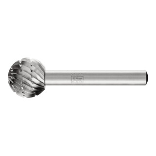 PFERD TOOLS HSS Frässtift Kugelform F Ø 16x14 mm Schaft-Ø 6 mm Z 2 universal mittel Spanbrecher