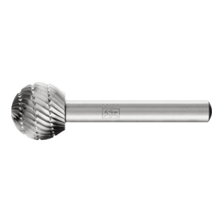 PFERD TOOLS HSS Frässtift Kugelform F Ø 16x14 mm Schaft-Ø 6 mm Z 3 universal mittel fein Spanbrecher