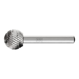 PFERD TOOLS HSS Frässtift Kugelform F Ø 16x14 mm Schaft-Ø 6 mm Z 3 universal mittel fein Spanbrecher
