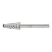 PFERD TOOLS HSS Frässtift Rundkegelform L Ø 12x25 mm Schaft-Ø 6 mm Z 3 universal mittel fein Spanbrecher