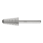 PFERD TOOLS HSS Frässtift Rundkegelform L Ø 16x30mm Schaft-Ø 6 mm Z 3 universal mittel fein Spanbrecher