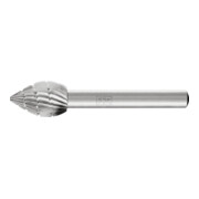 PFERD TOOLS HSS Frässtift Sonderform Ø 12x18 mm Schaft-Ø 6 mm Z 3 universal mittel fein Spanbrecher