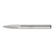 PFERD TOOLS HSS Frässtift Spitzbogenform K Ø 06x18 mm Schaft-Ø 6 mm Z 3 universal mittel fein Spanbrecher-1
