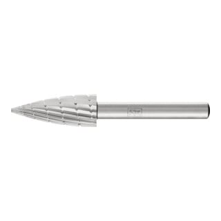 PFERD TOOLS HSS Frässtift Spitzbogenform K Ø 12x30mm Schaft-Ø 6 mm Z 2 universal mittel Spanbrecher