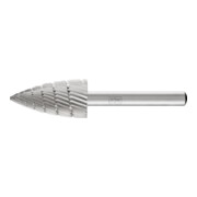 PFERD TOOLS HSS Frässtift Spitzbogenform K Ø 16x30mm Schaft-Ø 6 mm Z 3 universal mittel fein Spanbrecher