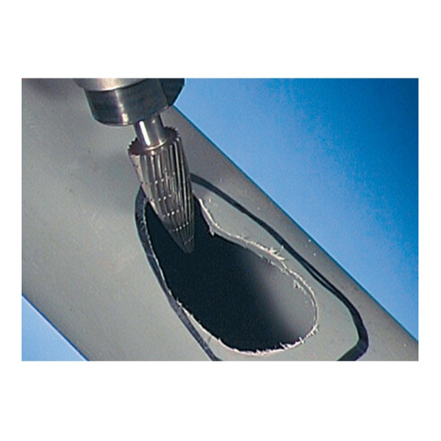 PFERD TOOLS HSS Frässtift Spitzbogenform K Ø 16x30mm Schaft-Ø 6 mm Z 3 universal mittel fein Spanbrecher