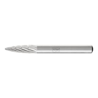 PFERD TOOLS HSS Frässtift Spitzbogenform K Ø 06x18 mm Schaft-Ø 6 mm Z 3 universal mittel fein Spanbrecher