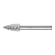 PFERD TOOLS HSS Frässtift Spitzbogenform K Ø 10x20mm Schaft-Ø 6 mm Z 3 universal mittel fein Spanbrecher-1