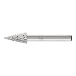 PFERD TOOLS HSS Frässtift Spitzkegelform G Ø 10x20mm Schaft-Ø 6 mm Z 2 universal mittel Spanbrecher