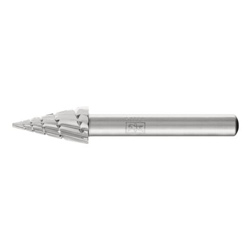 PFERD TOOLS HSS Frässtift Spitzkegelform G Ø 10x20mm Schaft-Ø 6 mm Z 2 universal mittel Spanbrecher