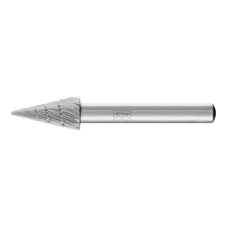 PFERD TOOLS HSS Frässtift Spitzkegelform G Ø 10x20mm Schaft-Ø 6 mm Z 3 universal mittel fein Spanbrecher