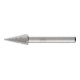 PFERD TOOLS HSS Frässtift Spitzkegelform G Ø 10x20mm Schaft-Ø 6 mm Z 3 universal mittel fein Spanbrecher-1