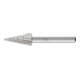 PFERD TOOLS HSS Frässtift Spitzkegelform G Ø 12x25 mm Schaft-Ø 6 mm Z 2 universal mittel Spanbrecher-1