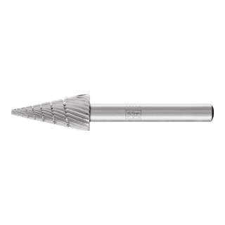 PFERD TOOLS HSS Frässtift Spitzkegelform G Ø 12x25 mm Schaft-Ø 6 mm Z 3 universal mittel fein Spanbrecher