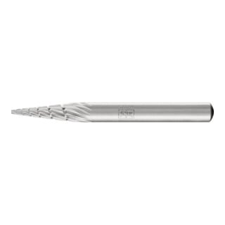 PFERD TOOLS HSS Frässtift Spitzkegelform G Ø 06x18 mm Schaft-Ø 6 mm Z 3 universal mittel fein Spanbrecher