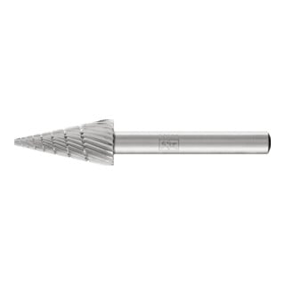 PFERD TOOLS HSS Frässtift Spitzkegelform G Ø 12x25 mm Schaft-Ø 6 mm Z 3 universal mittel fein Spanbrecher