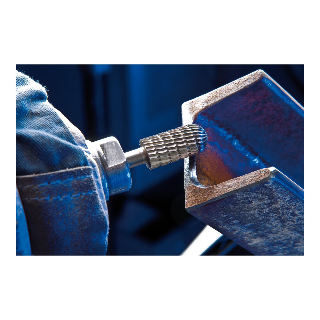 PFERD TOOLS HSS Frässtift Walzenrundform C Ø 10x20mm Schaft-Ø 6 mm Z 3 universal mittel fein Spanbrecher