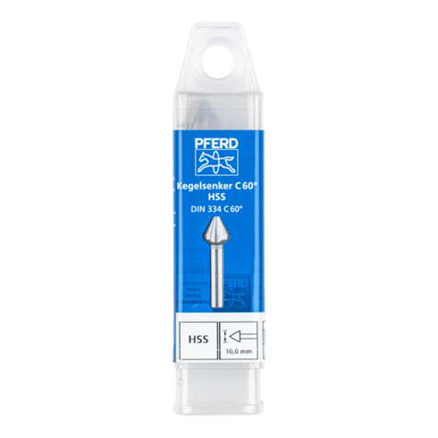 PFERD TOOLS HSS Kegel-und Entgratsenker 60° Ø 10mm Schaft-Ø 6 mm DIN 334 C