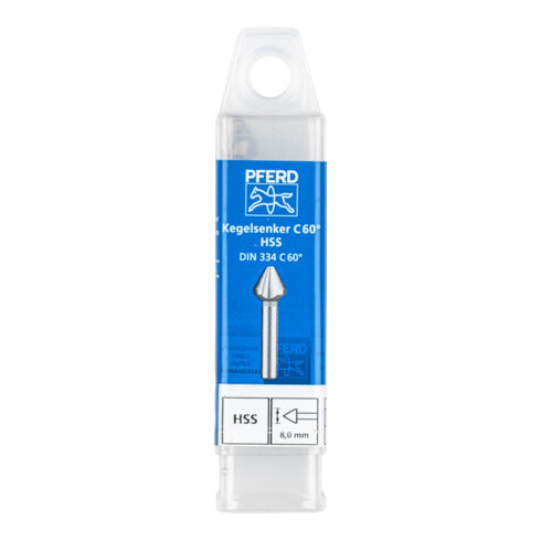 PFERD TOOLS HSS Kegel-und Entgratsenker 60° Ø 8 mm Schaft-Ø 6 mm DIN 334 C