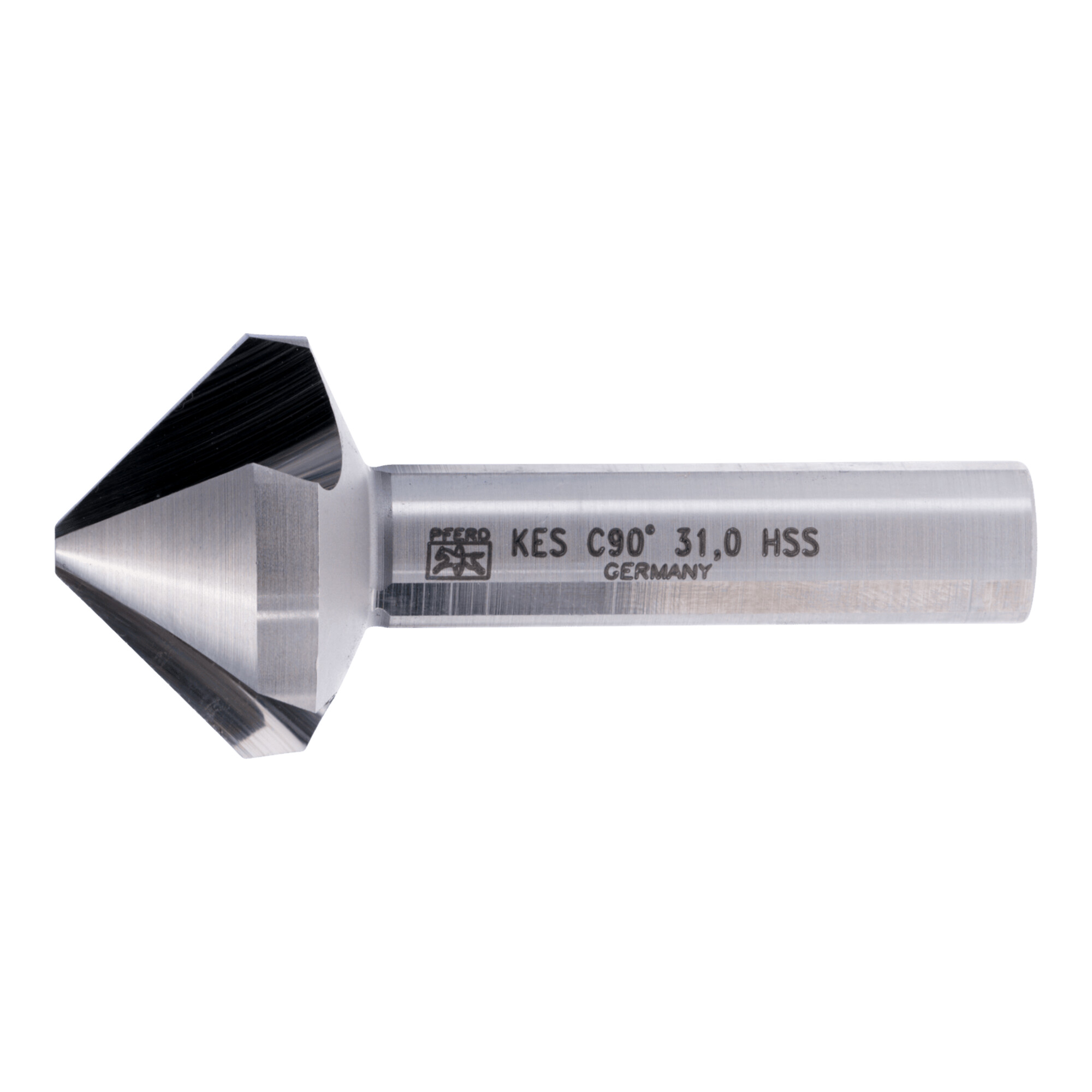 PFERD TOOLS HSS Kegel-und Entgratsenker 90° Ø 31 mm Schaft-Ø 12 mm DIN 335 C 3-Flächenschaft