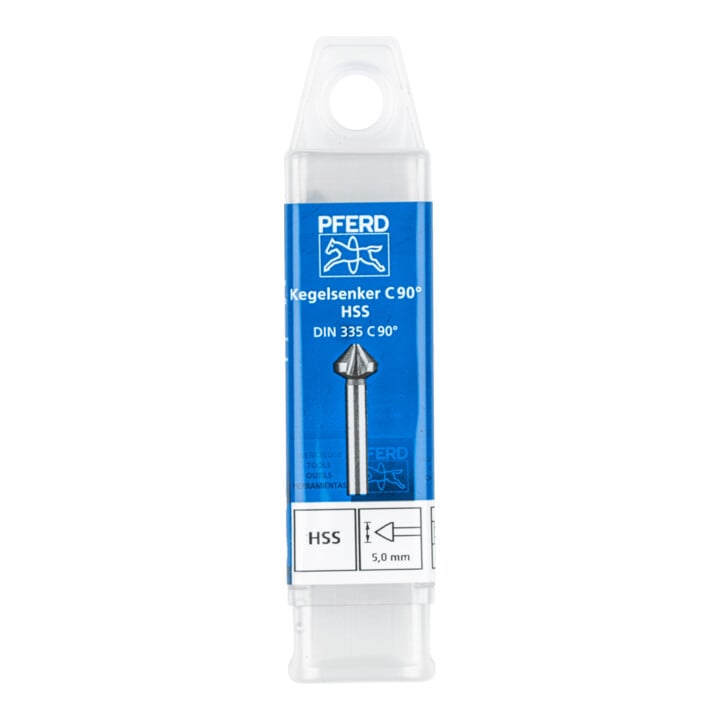 PFERD TOOLS HSS Kegel-und Entgratsenker 90° Ø 5 mm Schaft-Ø 4 mm DIN 335 C